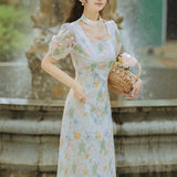 Women Cottagecore Dress Summer Dress