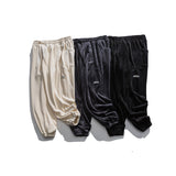Man Fall Winter Outfis Winter Vintage Pure Color Simple Casual Trousers Men