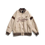 Letterman Jacket Outfit Senior Jackets Varsity Baseball Coat Loose Street off Workwear Jacket