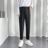 Men Suit Pants Men's Straight Trousers