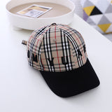 Vintage Check Baseball Cap Plaid