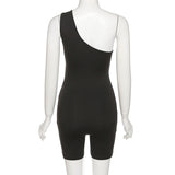 Fall Women's Clothing Sexy Shoulder Bag Hip Tight Sports One-Piece Shorts