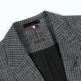 Seersucker Suit Striped Artistic Casual Men's Clothing Two-Piece Set