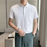 Men Polo Shirts Men's Short-Sleeve Lapel T-shirt