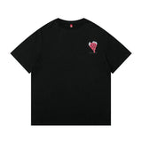 Men T Shirt Summer Casual Tops Men's Clothes Summer Wear National Fashion Boys round Neck Short Sleeve Casual Love Devil T-shirt Fashion