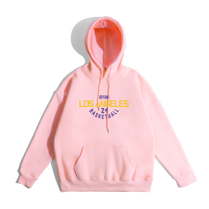 In Memory of Kobe Hoodie Kobe Logo Fans Commemorative Oversize Sweater Fleece-Lined Warm Heavy Weight