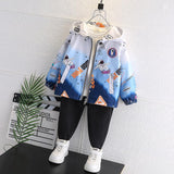 Toddler Boys Jackets Boy's Trench Coat Spring and Autumn Thin Children