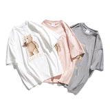 Men's T-shirt Summer Cartoon Printed Short-Sleeved T-shirt Men's Loose Half-Sleeve Pure Cotton round Neck T