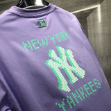 Yankees Printed Couple's Short-Sleeved T-shirt Men's and Women's Printed