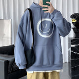 Smiley Face Hoodie Youth Sweater Autumn Loose Men's Coat Autumn Clothing