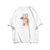 Men's T-shirt Summer Cartoon Printed Short-Sleeved T-shirt Men's Loose Half-Sleeve Pure Cotton round Neck T