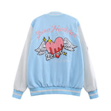 Letterman Jacket Outfit Senior Jackets Varsity Baseball Coat Jacket Men's Autumn Trend Baggy Coat