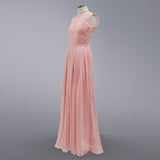 Women Lace Wedding Dress round Neck Lace Chiffon Dress Large Swing Dress Gown