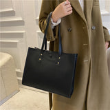 The Teacher Tote Autumn Women's Shoulder Bag Women's Bag Fashion Simple Handbag Large Capacity Pu Casual Shoulder Bag