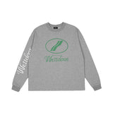 We11done Hoodie Letter Loose Loose Casual Spot round Neck Sweater