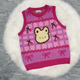 Pastel Gothic Lolita Harajuku Style Clothing Autumn and Winter Circus Sleeveless Sweater Vest