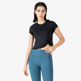 Moisture Wicking Shirts Summer Sports Short Sleeve round Neck T-shirt