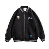 Varsity Jacket for Men Fashion Retro Baseball Uniform Baggy Coat Baseball Jackets