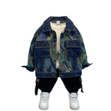 Toddler Boys Jackets Boys' Denim Jacket Spring and Autumn Clothes for Children