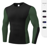 Moisture Wicking Shirts Men's Pro Fitness Quick-Drying Long Sleeve Sports Running Fitness Clothes T-shirt