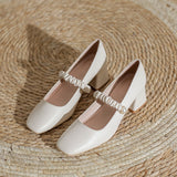 Nude Wide Fit Block Heels