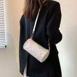 The Teacher Tote Women's Shoulder Messenger Bag Autumn All-Match Cylinder Handbag