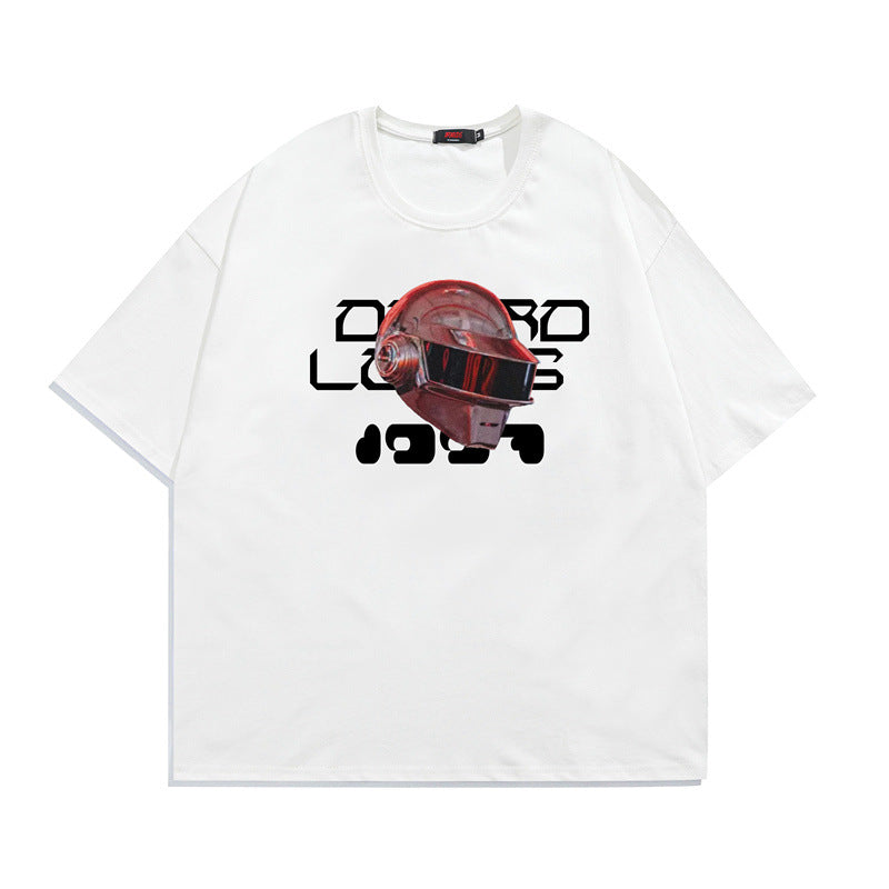 2022 Summer Man Outfits Printed Half Sleeve T-shirt