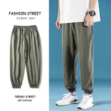 Men Sweatpants Spring and Autumn Men's Trendy Casual Sports Loose Stretch Sweatpants
