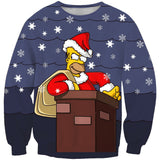 The Simpsons Sweatshirts Simpsons 3D Personality Printed Crew Neck Sweatshirt AliExpress, Amazon, Wish, Hot Sale