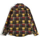 Man Fall Winter Outfis Winter Street Tide Brand Couple Wear Hip Hop Plaid Casual Shirt Jacket