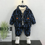 Toddler Boys Jackets Boys Autumn Clothing Denim Suit Two Pieces