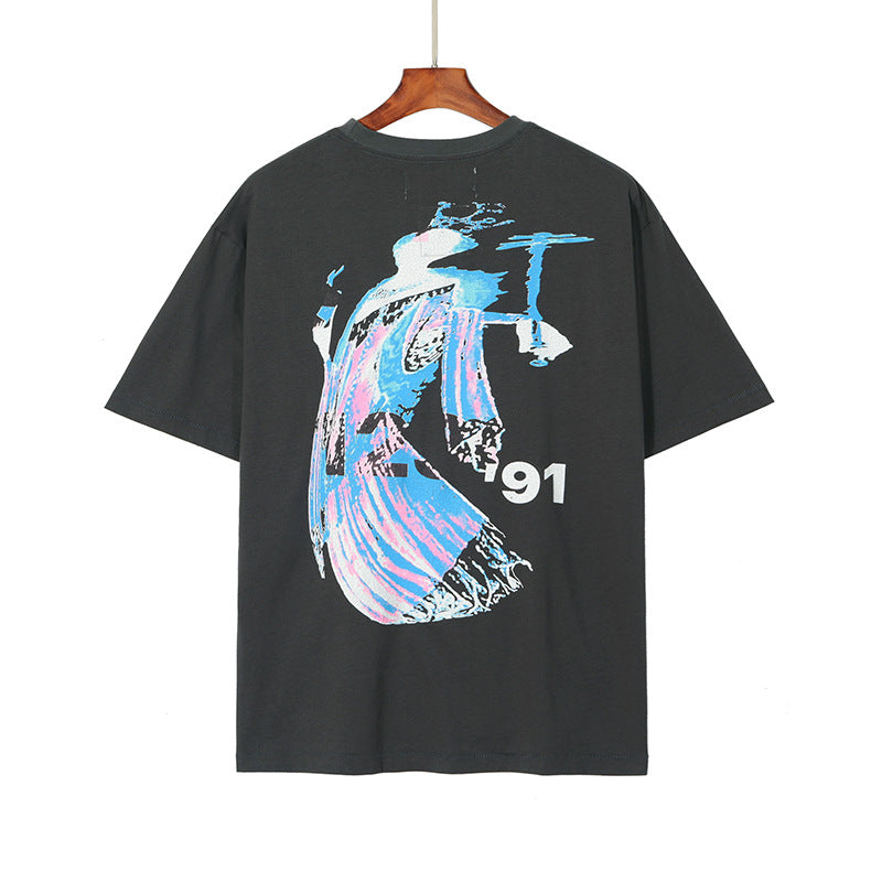 Rrr123 T-Shirt Vintaget Summer Loose