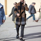 Bane Coat Print Plaid Woolen
