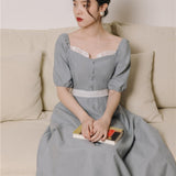 Women's cottagecore Dress Summer Retro Design Dress for Women
