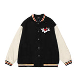 Letterman Jacket Outfit Senior Jackets Varsity Baseball Coat Jacket Men's Loose Baseball Uniform