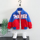 Toddler Boys Jackets Boy's Autumn Coat Baseball Uniform