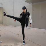 Women Legging Warm Fleece High Waist Black Leggings plus Velvet