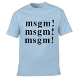 Msgn T Shirt round Neck Cotton Couple Wear