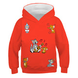 Tom and Jerry Hoodie Autumn Winter Sweater Anime Print Hoodie