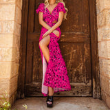 Women Bohemian Dress Summer Women's Clothing Sexy Top Split