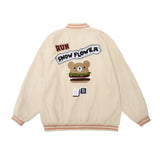 Letterman Jacket Outfit Senior Jackets Varsity Baseball Coat Men's Loose Jacket