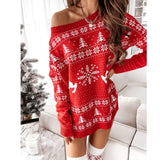 Sweater Dress Outfit With Tights 2 Pieces Set (The Tights Is Just A Gift Form Us, Is Not The Same One With The Model Wear On The Picture)