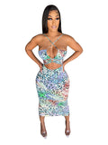 Mariah Carey Dress Sexy Casual Lace-up Strap Dress