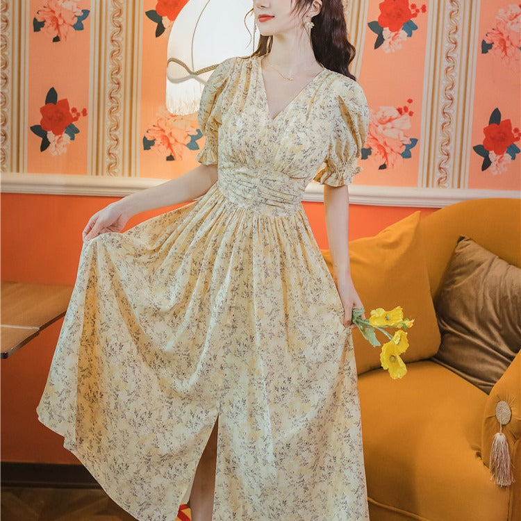Women cottagecore Dress Summer Gentle