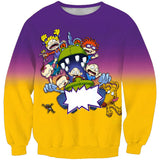The Simpsons Sweatshirts Simpsons 3D Printed Crew Neck Sweatshirt