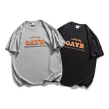Man Summer T Shirt Letter Printed Round Neck