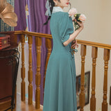 Women's Cottagecore Dress Retro Sweet Dress