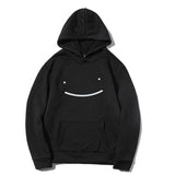 Smiley Face Hoodie Print Casual Fashion Loose Men's Hoodie