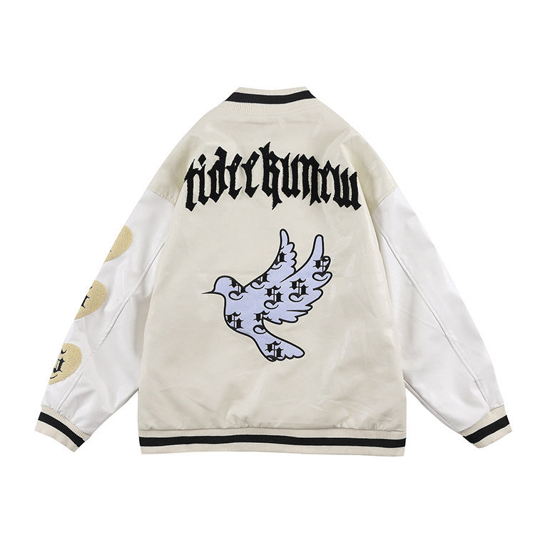 Blackair Jacket Retro Crew Neck Baseball Uniform Jacket