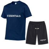 Fear Of God Fog T Shirt Essentials Casual Sports Short Sleeve Shorts Set